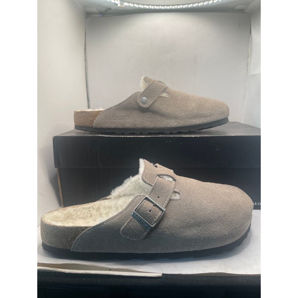 Birkenstock Boston Shearling Suede Leather Size EUR 42 / Women 11-11.5